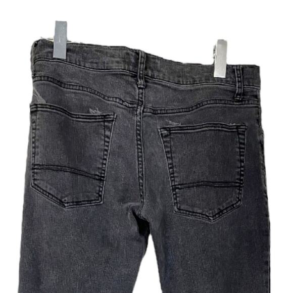 Arizona Jeans Co. Flex Skinny Ankle Distressed Black Wash Stretch Men’s 32x30 - Picture 4 of 6